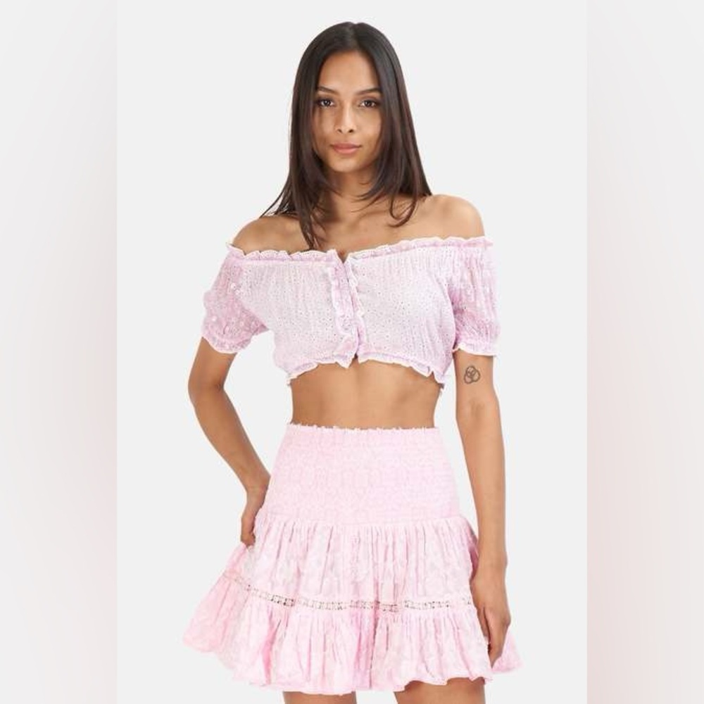 Sunday Saint Tropez Light Pink Ruffle Set - One Size